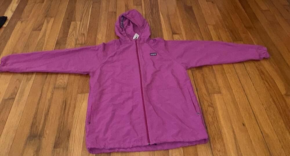 Vintage Patagonia Worn Ware 4 Full Zip Hooded Windbreaker Youth Size XL Purple